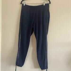 NEW Fabletics Blue Elastic Waist Ankle Tie Jogger Leggings Medium